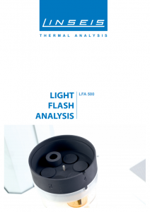 Light Flash Analysis 500 Product brochure (PDF)